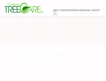 Tablet Screenshot of customtreecare.com